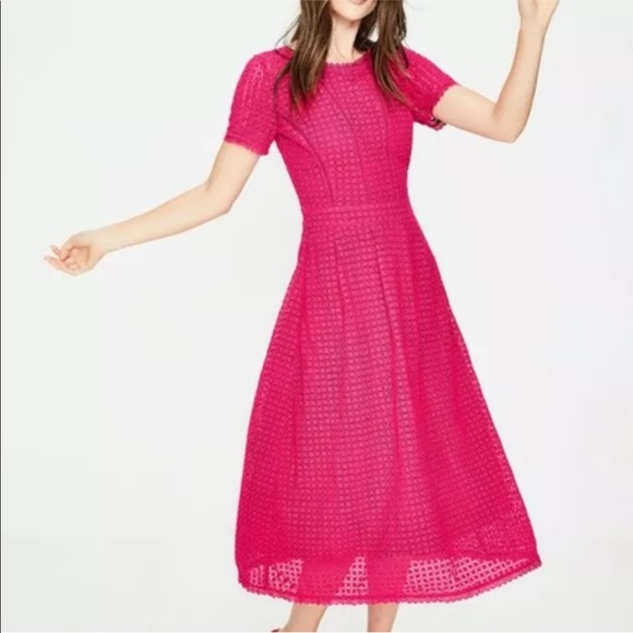Boden Dresses & Skirts - Boden Julieta Carnival Pink Eyelet Lace Dress NWT
